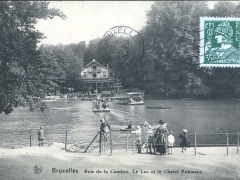 Bruxelles Bois de la Cambre Le Lac et le Chalet Robinson
