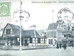 Bruxelles Exposition 1910 Allee des Concessions