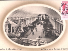Bruxelles Exposition 1910 Interieur de la Section Britannique