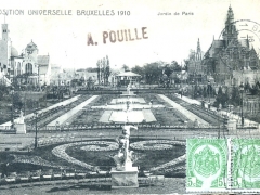 Bruxelles Exposition 1910 Jardin de Paris