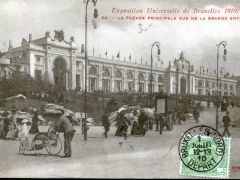 Bruxelles Exposition 1910 LaFacade Principale vue de la Grande Entree