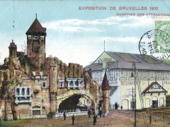Bruxelles Exposition 1910 Quartier des Atractions