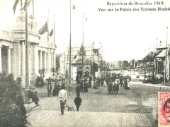 Bruxelles Exposition 1910 Vue sur le Palais des Travaux feminins
