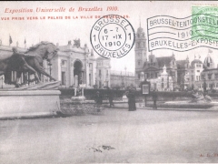Bruxelles Exposition 1910 vue prise vers le Palais de la Ville de Bruxelles