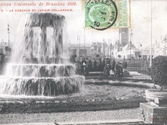 Bruxelles Exposition Universelle 1910 La Cascade du Jardin Hollandais