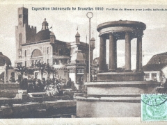 Bruxelles Expostion 1910 Pavillon du Monaco avec jardin hollandais