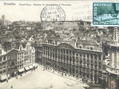 Bruxelles Grand'Place Maisons de Corporations et Panorama