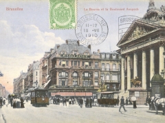 Bruxelles La Bourse et la Boulevard Anspach