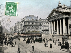 Bruxelles La Bourse et le Boulevard Anspach