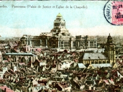 Bruxelles Panorama Palais de Justice et Eglise de la Chapelle