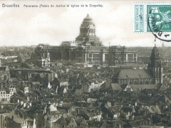 Bruxelles Panorama Palais de Justice et eglise de la Chapelle