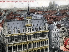 Bruxelles Panorama pris de l'Hotel de Ville
