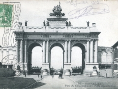 Bruxelles Parc du Cinquantenaire l'Arc monumental