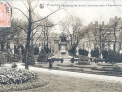 Bruxelles Square du Petit Sablon Statue des comtes d'Egmont et de Horne