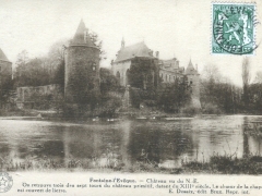 Fontaine  l'Eveque Chateau vu du N E