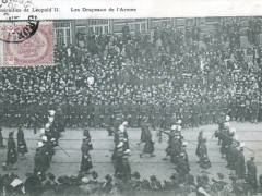 Funerailles de Leopold II Les Drapeaux de l'Armee