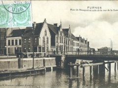 Furnes Pont de Nieuport et coin de la rue de la Gare