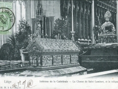 Liege Interieur de la Cathedrale La Chasse de Saint Lambert et le reliquaire