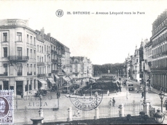 Ostende Avenue Leopold vers le Parc
