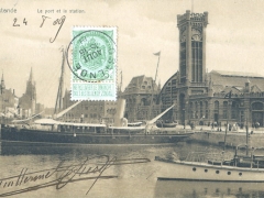 Ostende Le port et la station