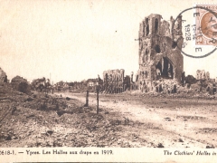 Ypres Les Halles aux draps en 1919