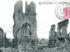 Ypres Ruines Les Halles Cote lateral