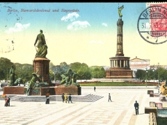 Berlin Bismarckdenkmal und Siegessäule