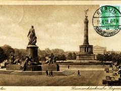 Berlin Bismarkdenkmal und Siegessäule
