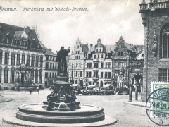 Bremen Marktplatz mit Wilhadibrunnen