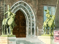 Bremen die Harjes Ritter am Rathausportal