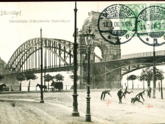 Düsseldorf Rheinbrücke Radschläger