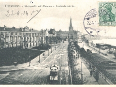 Düsseldorf Rheinpartie mit Museum u Lambertuskirche