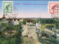Düsseldorf Wilhelmsplatz mit Hauptbahnhof