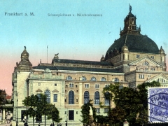 Frankfurt Main Schauspielhaus und Märchenbrunnen