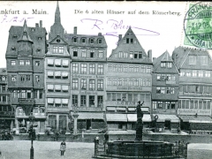 Frankfurt a Main die 6 alten Häuser auf dem Römerberg