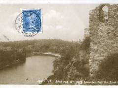 Halle Saale Blick von der Burg Giebichenstein ins Saaletal