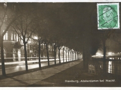 Hamburg Alsterdam bei Nacht