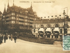 Hamburg Alsterpavillon mit Hamburger Hof