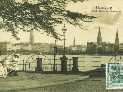 Hamburg Blick über die Innenalster