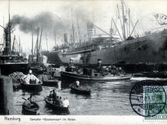 Hamburg Dampfer Gouverneur im Hafen