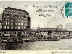 Hamburg Hochbahn über dem Hafen