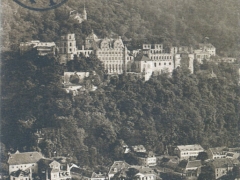 Heidelberg Blick auf Schloss u Molkenkur