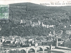 Heidelberg alte Brücke und Schloss