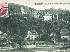 Heidelberg von der Hirschgasse gesehen
