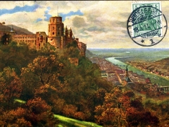 Heidelberg von der Terrasse gesehen