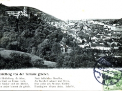 Heidelberg von der Terrasse gesehen