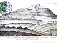 Hohkönigsburg die Zerstörung anno 1663