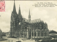 Köln Dom Südseite Daten