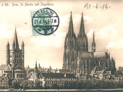 Köln a Rh Dom St Martin und Stapelhaus