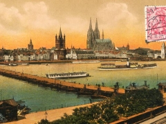 Köln am Rhein Totalansicht